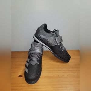 Like Adidas POWERLIFT 3.0 Weightlifting 2.0 Shoe Black Gray Powerlift.3 2 AQ3330